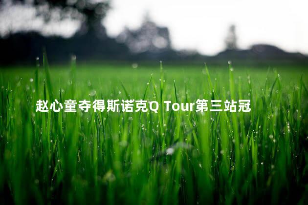 赵心童夺得斯诺克Q Tour第三站冠军
